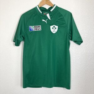 Ireland Rugby Union Jersey Mens Medium Green Rugby World Cup 2011 IRFU Home
